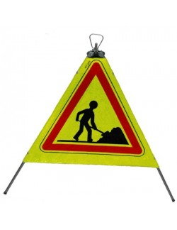 Tripode signalisation Classe T2 prismatique fluorescent