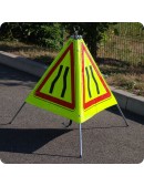 Tripode signalisation Classe T2 prismatique fluorescent