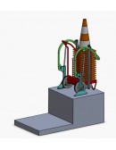 Relevage chariot balisage dans véhicule