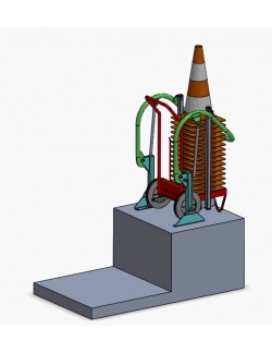 Relevage chariot balisage dans véhicule