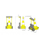 Unité mobile de balisage et de signalisation