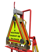 Chariot de Balisage d'urgence support dévidoir