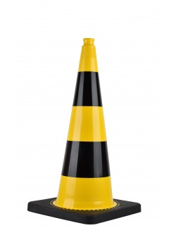 Cone de signalisation Jaune et Noir