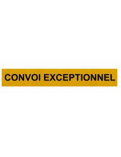 Panneau CONVOI EXCEPTIONNEL adhésif